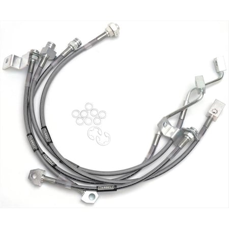 Russell -Edel 696490 Braided Stainless Steel Brake Line RU320122
